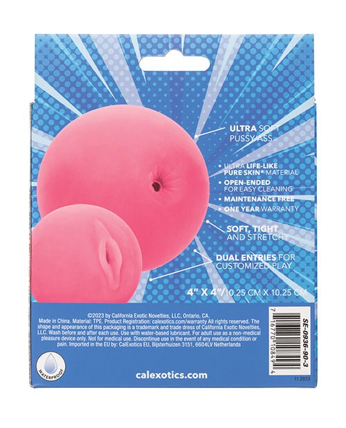 Pop Sock! Pussy & Ass Ball Masturbator - Pink | Shop Lowest Prices at Funlove.com