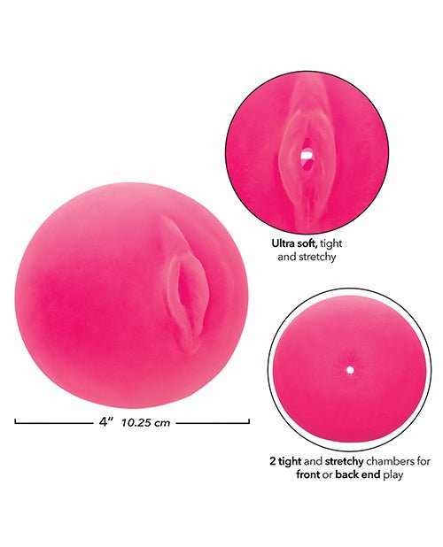 Pop Sock! Pussy & Ass Ball Masturbator - Pink | Shop Lowest Prices at Funlove.com