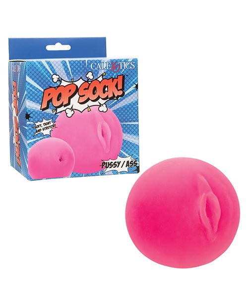 Pop Sock! Pussy & Ass Ball Masturbator - Pink | Shop Lowest Prices at Funlove.com