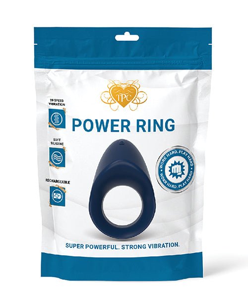 Power Ring Vibrating Cock Ring - Blue | Shop Lowest Prices at Funlove.com