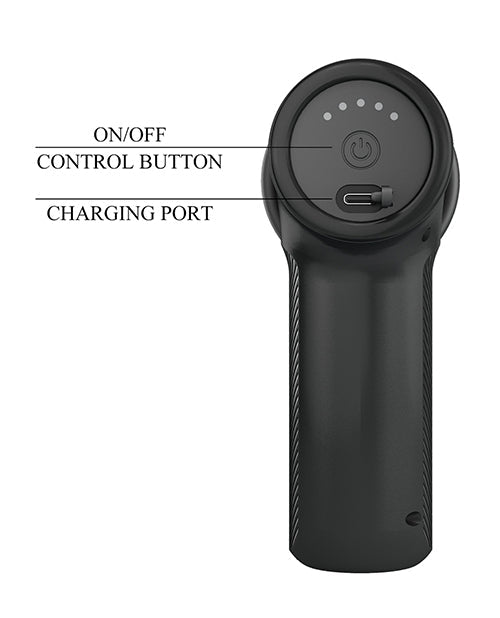 Pretty Love DJ Doctor Thrusting Gun Massager - Black | Shop Lowest Prices at Funlove.com