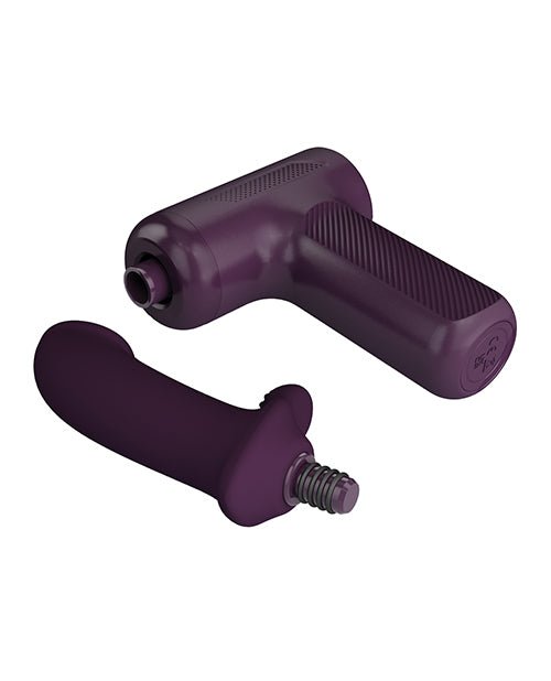 Pretty Love DJ Scholar Dual Thrusting Gun Massager - Purple | Shop Lowest Prices at Funlove.com