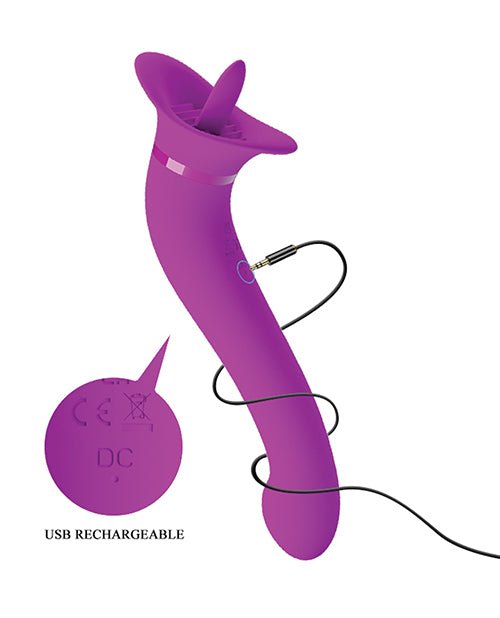 Pretty Love Faust Licking Trumpet & Vibe - Fuchsia | Shop Lowest Prices at Funlove.com