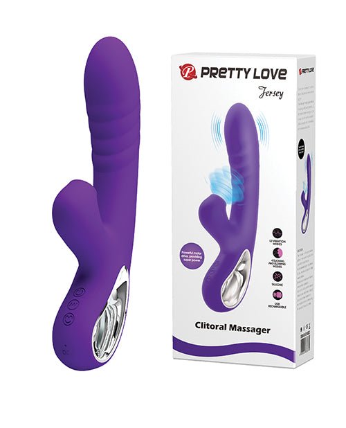 Pretty Love Jersey Sucking & Vibrating Rabbit - Purple | Shop Lowest Prices at Funlove.com