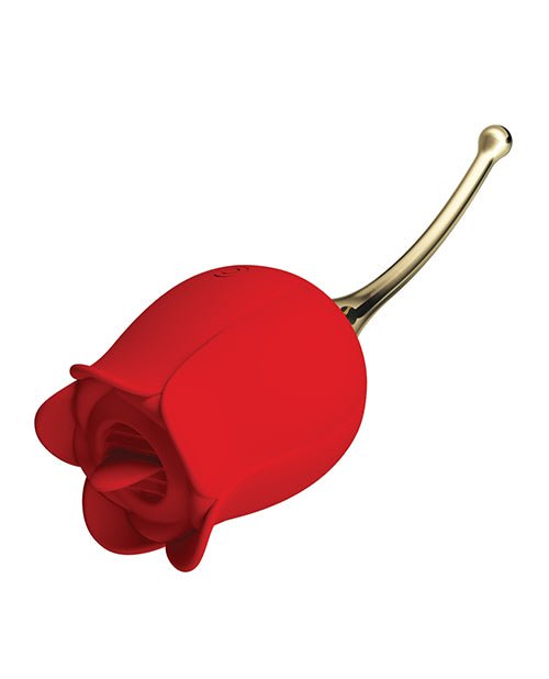 Pretty Love Licking Rose Lover Dual Ended Vibrator - Rose | Shop Lowest Prices at Funlove.com