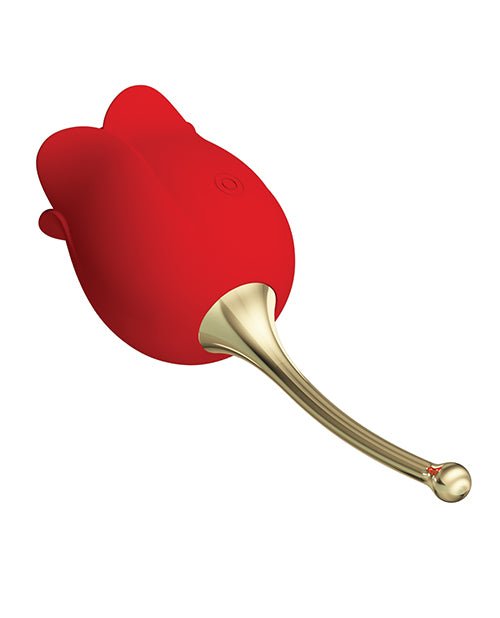 Pretty Love Licking Rose Lover Dual Ended Vibrator - Rose | Shop Lowest Prices at Funlove.com