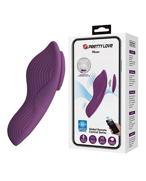 Pretty Love Mane Magnetic App - Controlled Panty Vibe - Purple | Shop Lowest Prices at Funlove.com