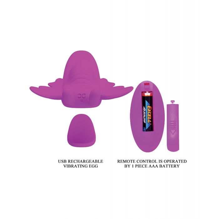 Pretty Love Romance Aileen Magnetic Butterfly Panty Vibe - Fuchsia | Shop Lowest Prices at Funlove.com