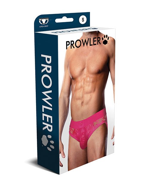 Prowler Lace Open Back Brief - Pink SM | Shop Lowest Prices at Funlove.com