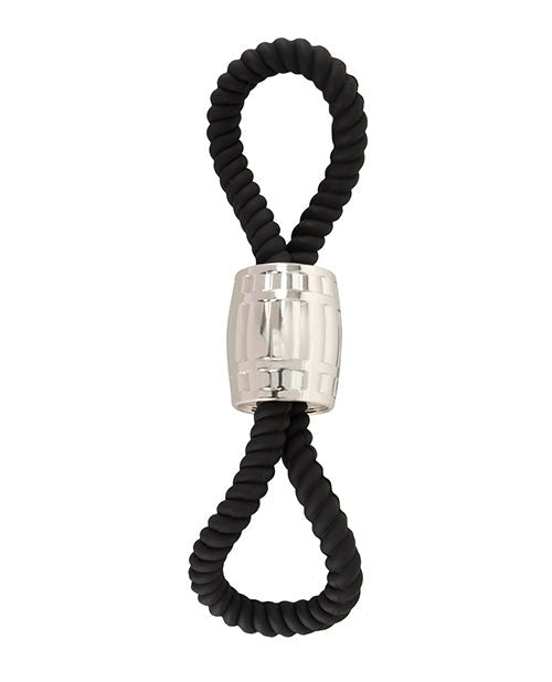 Rebel Two Loop Heavy Rope Cock Lasso - Black | Shop Lowest Prices at Funlove.com