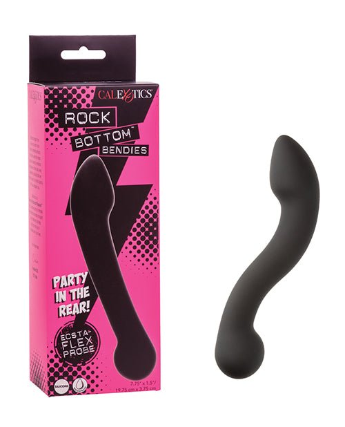Rock Bottom Bendies Bendy Ecsta - Flex Dual Ended Anal Probe - Black | Shop Lowest Prices at Funlove.com