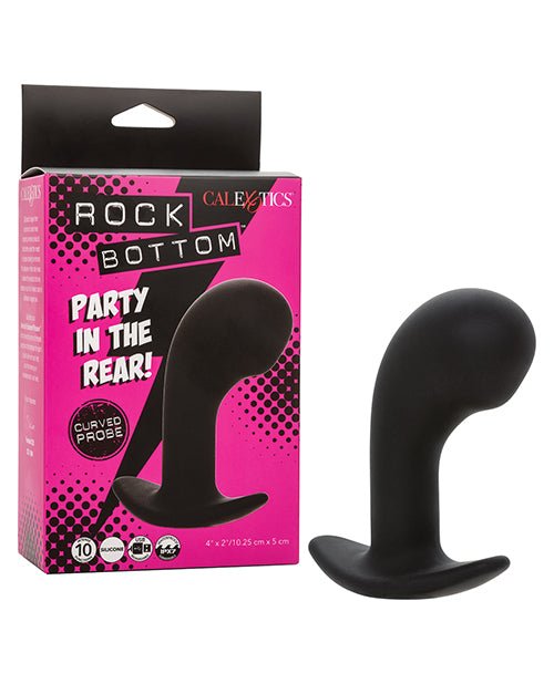 Rock Bottom Curved Prostate Probe - Black | Shop Lowest Prices at Funlove.com