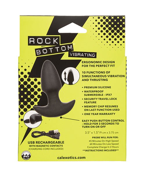 Rock Bottom Thrusting Anal Probe - Black | Shop Lowest Prices at Funlove.com