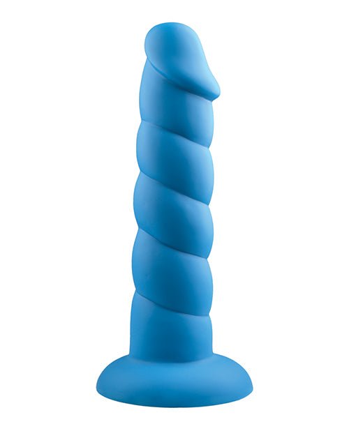 Rock Candy Suga Daddy 8" Silicone Dildo - Blue | Shop Lowest Prices at Funlove.com