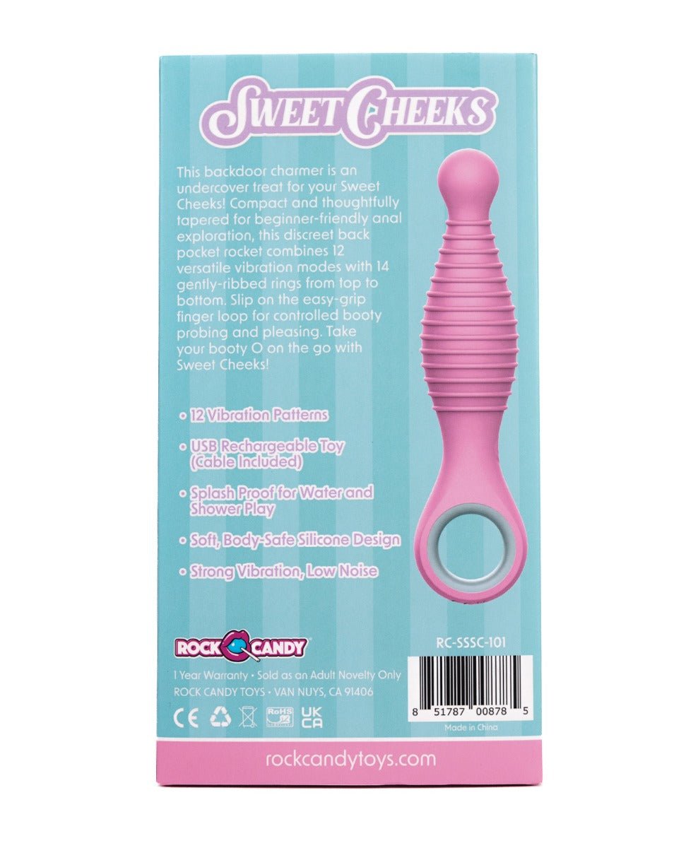 Rock Candy Sweet Cheeks Tapered Anal Vibe - Pink | Shop Lowest Prices at Funlove.com