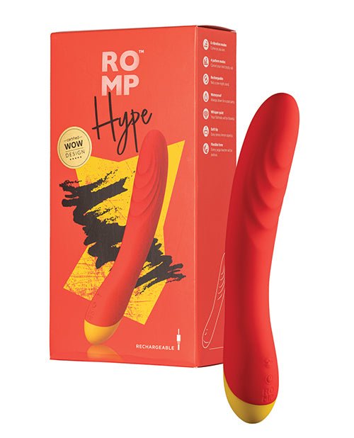 ROMP Hype G Spot Vibrator - Red | Shop Lowest Prices at Funlove.com