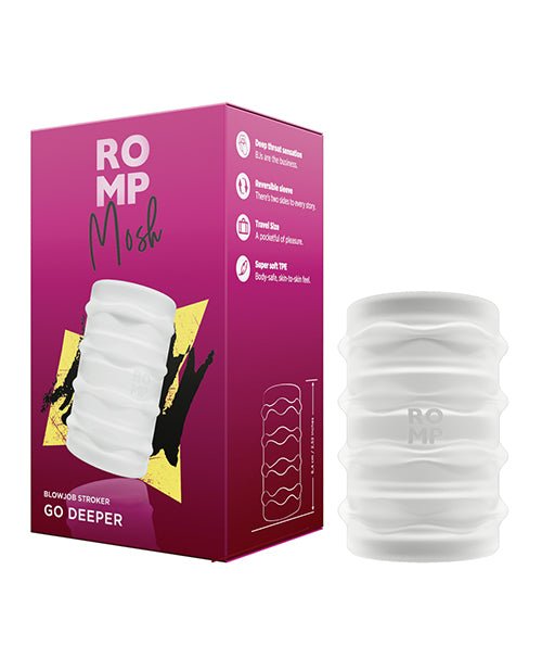 Romp Mosh BJ Stroker - Clear | Shop Lowest Prices at Funlove.com