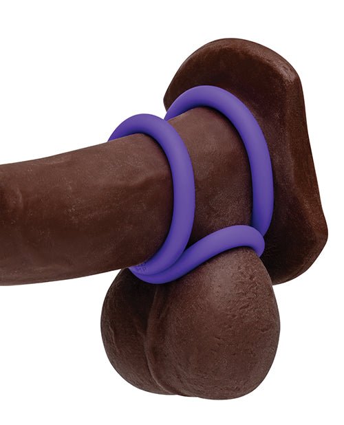 Romp Remix Trio Penis Ring Set of 3 - Purple | Shop Lowest Prices at Funlove.com