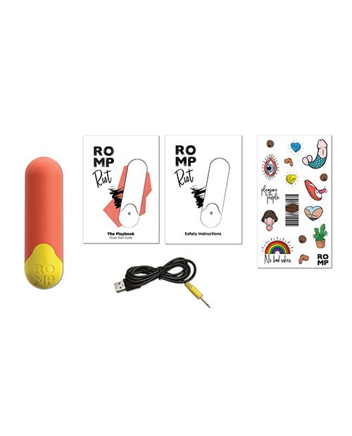 Romp Riot Bullet Vibrator - Orange | Shop Lowest Prices at Funlove.com