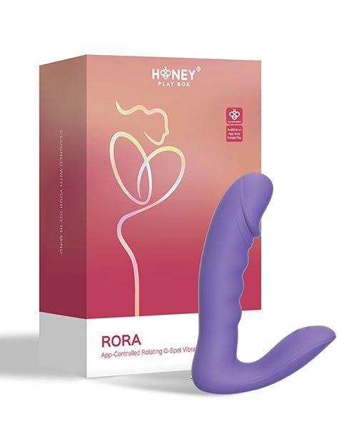 RORA App - Controlled Rotating G - Spot Vibrator & Clitoral Stimulator - Purple | Shop Lowest Prices at Funlove.com