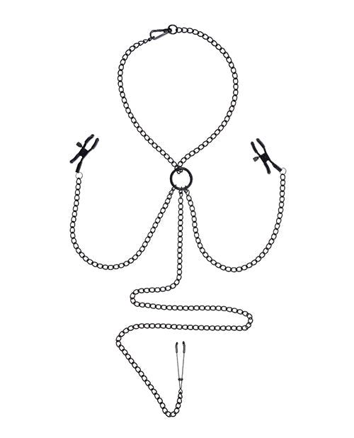 Saffron Chain Nipple to Clit Set | Shop Lowest Prices at Funlove.com