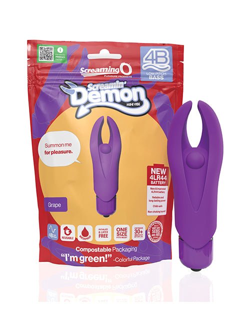 Screaming O 4B Demon Mini Vibe - Grape | Shop Lowest Prices at Funlove.com