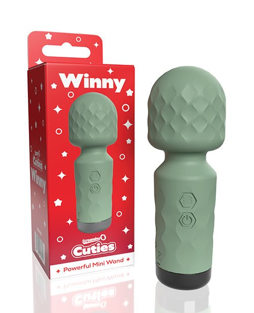 Screaming O Cuties Winny Vibrating Mini Wand - Sage Green | Shop Lowest Prices at Funlove.com