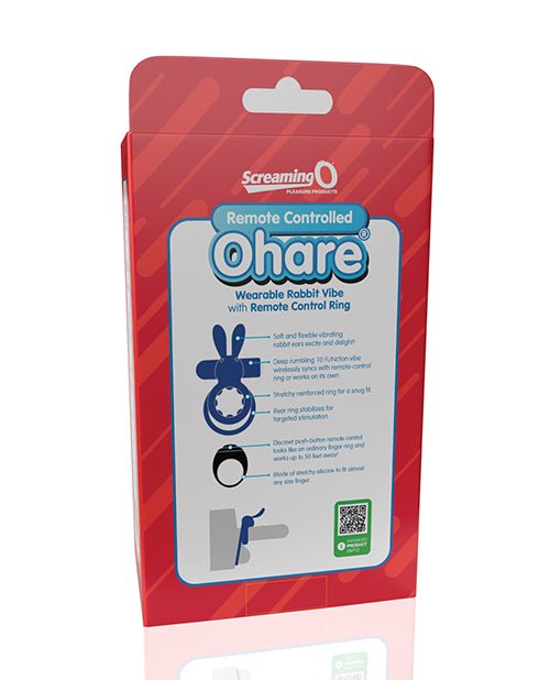 Screaming O Ohare Remote Controlled Vibrating Ring - Blue | Shop Lowest Prices at Funlove.com