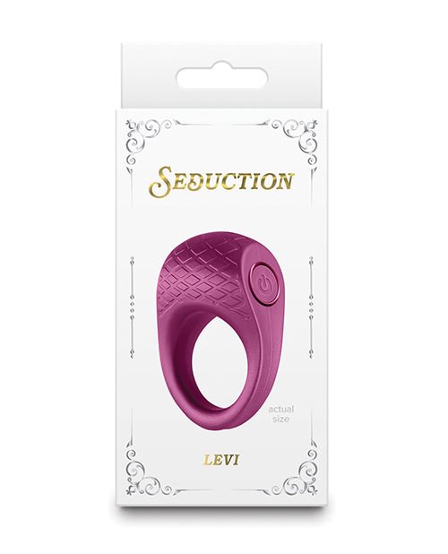 Seduction Levi Cock Ring - Metallic Burgundy | Shop Lowest Prices at Funlove.com