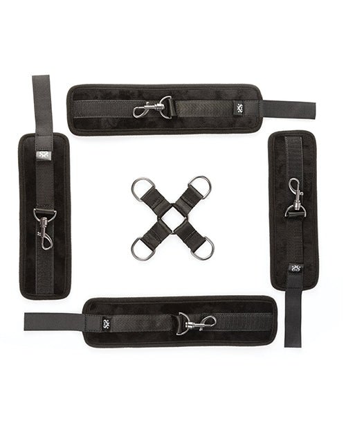 Sei Mio Hog Tied & Satisfied Hog Tie & Cuff Set - Black | Shop Lowest Prices at Funlove.com