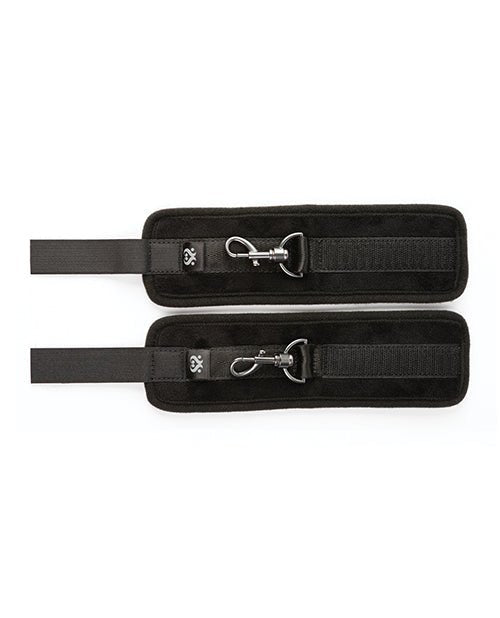 Sei Mio Sensually Secured Velvet Handcuffs - Black | Shop Lowest Prices at Funlove.com