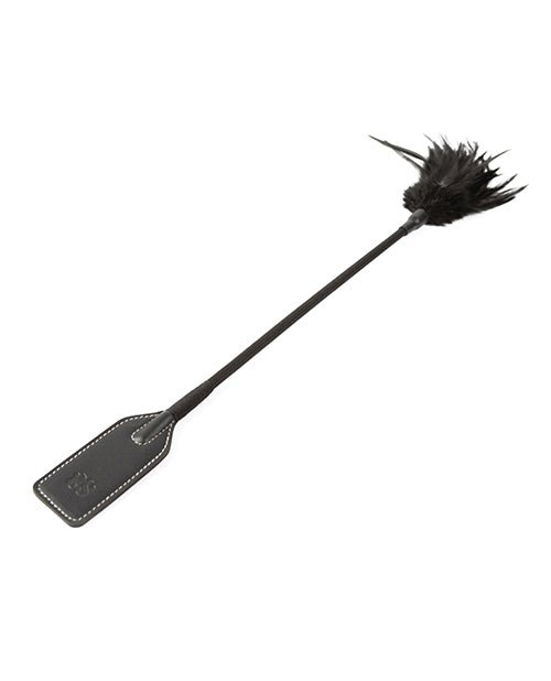Sei Mio Slap & Tickle Dual Ended Crop & Tickler - Black | Shop Lowest Prices at Funlove.com