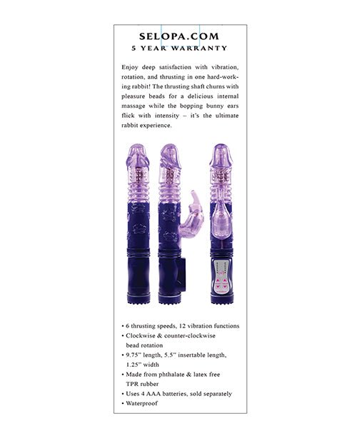 Selopa Bunny Thruster | Shop Lowest Prices at Funlove.com