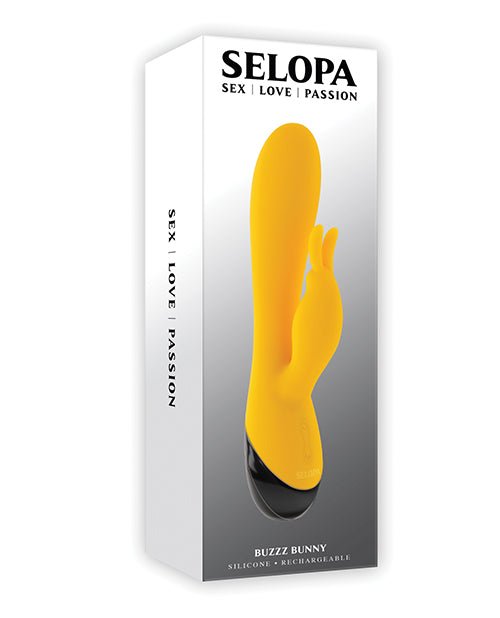 Selopa Buzzz Bunny Rabbit Vibrator - Yellow/Black | Shop Lowest Prices at Funlove.com