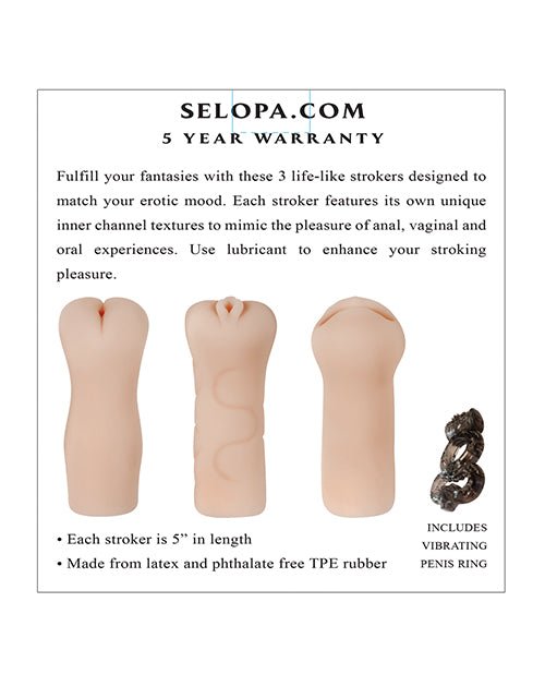Selopa Party Pack Strokers | Shop Lowest Prices at Funlove.com