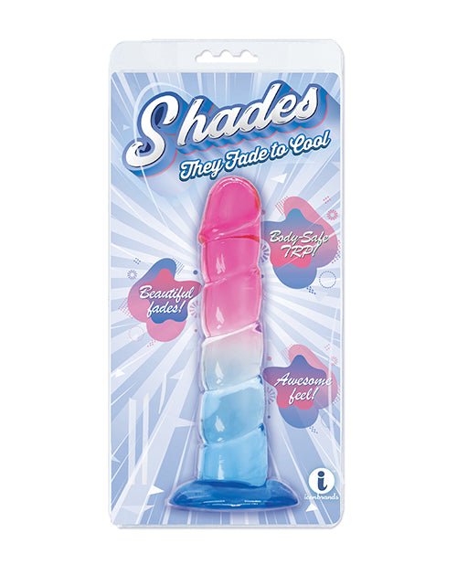 Shades Jelly Swirl TPR Gradient Dong Small | Shop Lowest Prices at Funlove.com
