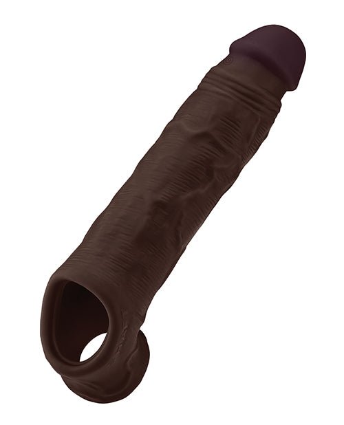Shaft Flexskin Liquid Silicone 8.8" Vibrating Sheath - Mahogany | Shop Lowest Prices at Funlove.com