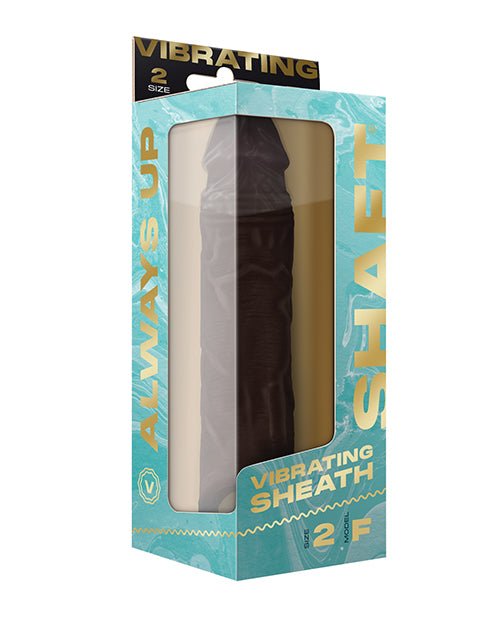 Shaft Flexskin Liquid Silicone 8.8" Vibrating Sheath - Mahogany | Shop Lowest Prices at Funlove.com