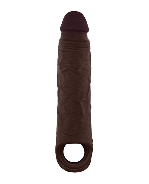 Shaft Flexskin Liquid Silicone 8.8" Vibrating Sheath - Mahogany | Shop Lowest Prices at Funlove.com