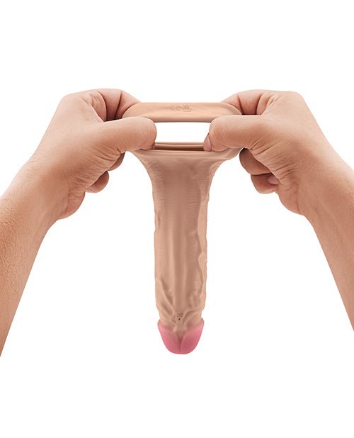 Shaft Flexskin Liquid Silicone 8.8" Vibrating Sheath - Pine | Shop Lowest Prices at Funlove.com