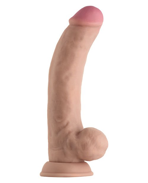 Shaft Model C Flexskin Liquid Silicone 9.5" Curved Dong W/balls | Shop Lowest Prices at Funlove.com