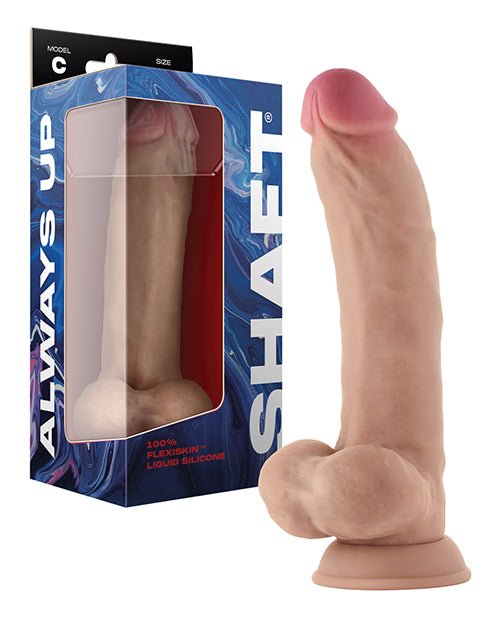 Shaft Model C Flexskin Liquid Silicone 9.5" Curved Dong W/balls | Shop Lowest Prices at Funlove.com