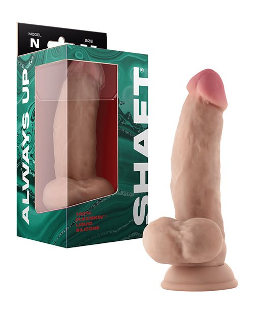 Shaft Model N Flexskin Liquid Silicone 7.5" Side Curve Dong W/balls | Shop Lowest Prices at Funlove.com