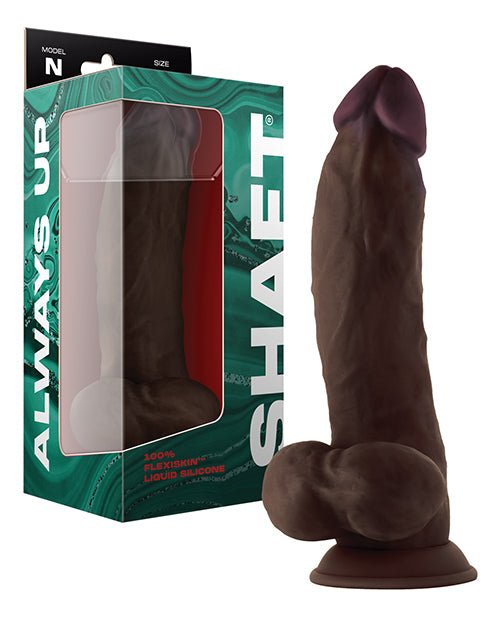 Shaft Model N Flexskin Liquid Silicone 9.5" Side Curve Dong With Balls | Shop Lowest Prices at Funlove.com