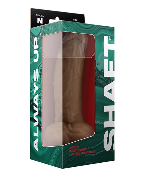Shaft Model N Flexskin Liquid Silicone Dong W/balls - Oak | Shop Lowest Prices at Funlove.com