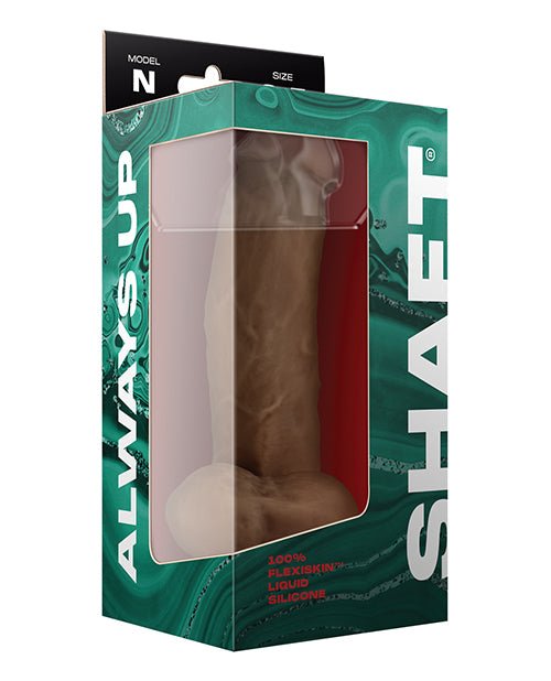 Shaft Model N Flexskin Liquid Silicone Dong W/balls - Oak | Shop Lowest Prices at Funlove.com