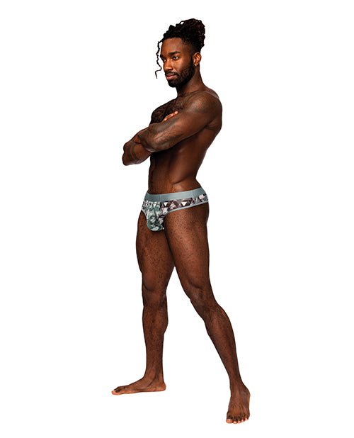 Sheer Prints Mesh Poly Spandex Thong Optical S/M | Shop Lowest Prices at Funlove.com