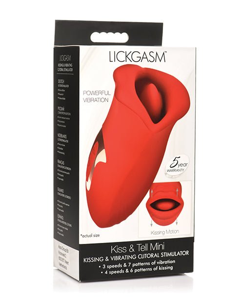 Shegasm Lickgasm Kiss + Tell Silicone Kissing & Vibrating Clitoral Stimulator | Shop Lowest Prices at Funlove.com