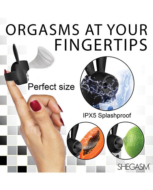 Shegasm Sucky Bunny Clit Stimulator - Black | Shop Lowest Prices at Funlove.com