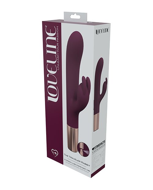 Shots Loveline Traveler Rabbit Vibrator - Burgundy | Shop Lowest Prices at Funlove.com